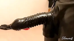 A massive rubber penis